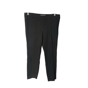 Dalia black white patterned dot career dress pants slim fit ankle women's size 8